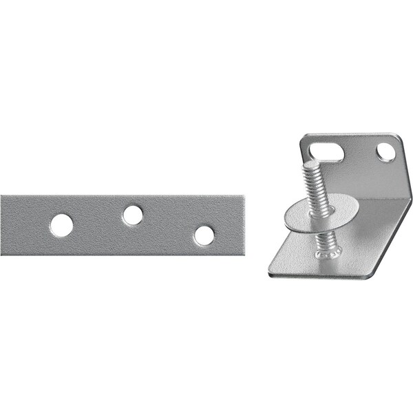 Ekena Millwork Barnfold Bottom Pivot Kit for 1 1/2" and 1 3/4" Doors, Silver Metallic GB6007MP4SM - main